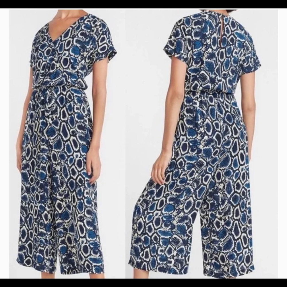 EXPRESS CULTURE SNAKESKIN JUMPSUIT